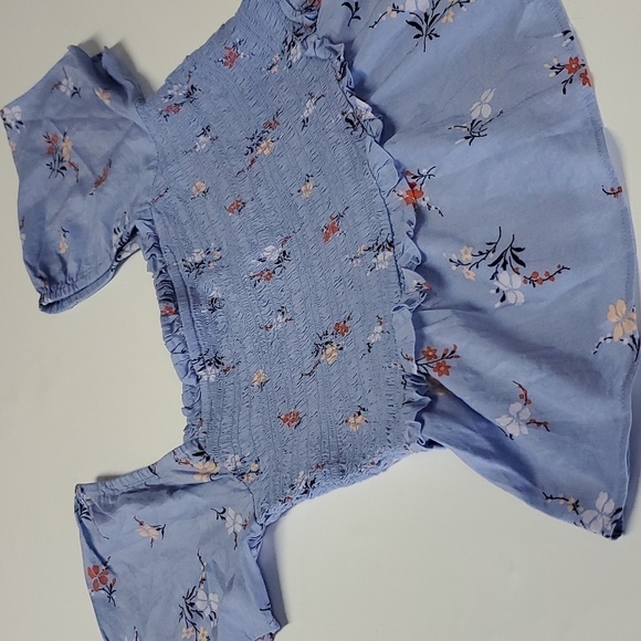 Madewell - Smocked Flutter-Sleeve Top in Aloha Floral - Picture 7 of 9